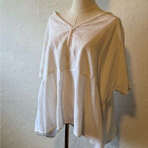 Oh My Gauze! Cream Tunic Top